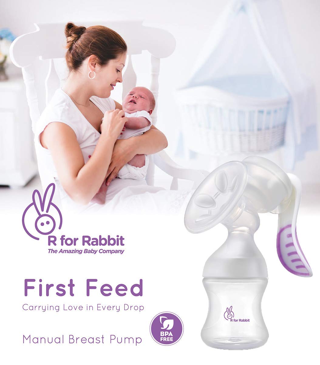 R for Rabbit First Feed Manual Breast Pump - Purple - Breast Pumps