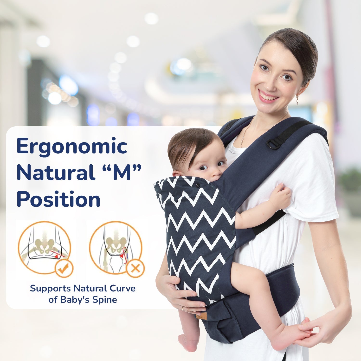  R for Rabbit Hug Me Ergo baby carrier - BCHMEBK3