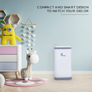 R for Rabbit Hygobin - Grey White - Diaper Bin