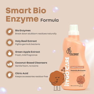 R for Rabbit Hygocare Liquid Cleanser - 500ml Liquid Cleanser White Baby Care - Liquid Cleanser