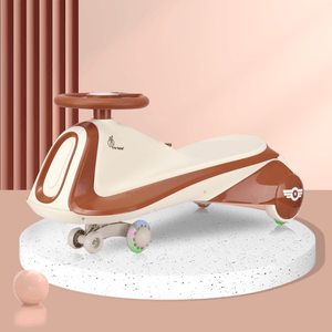 R for Rabbit Iya Iya Sportz swing car for kids - Cream Brown - Swing Car