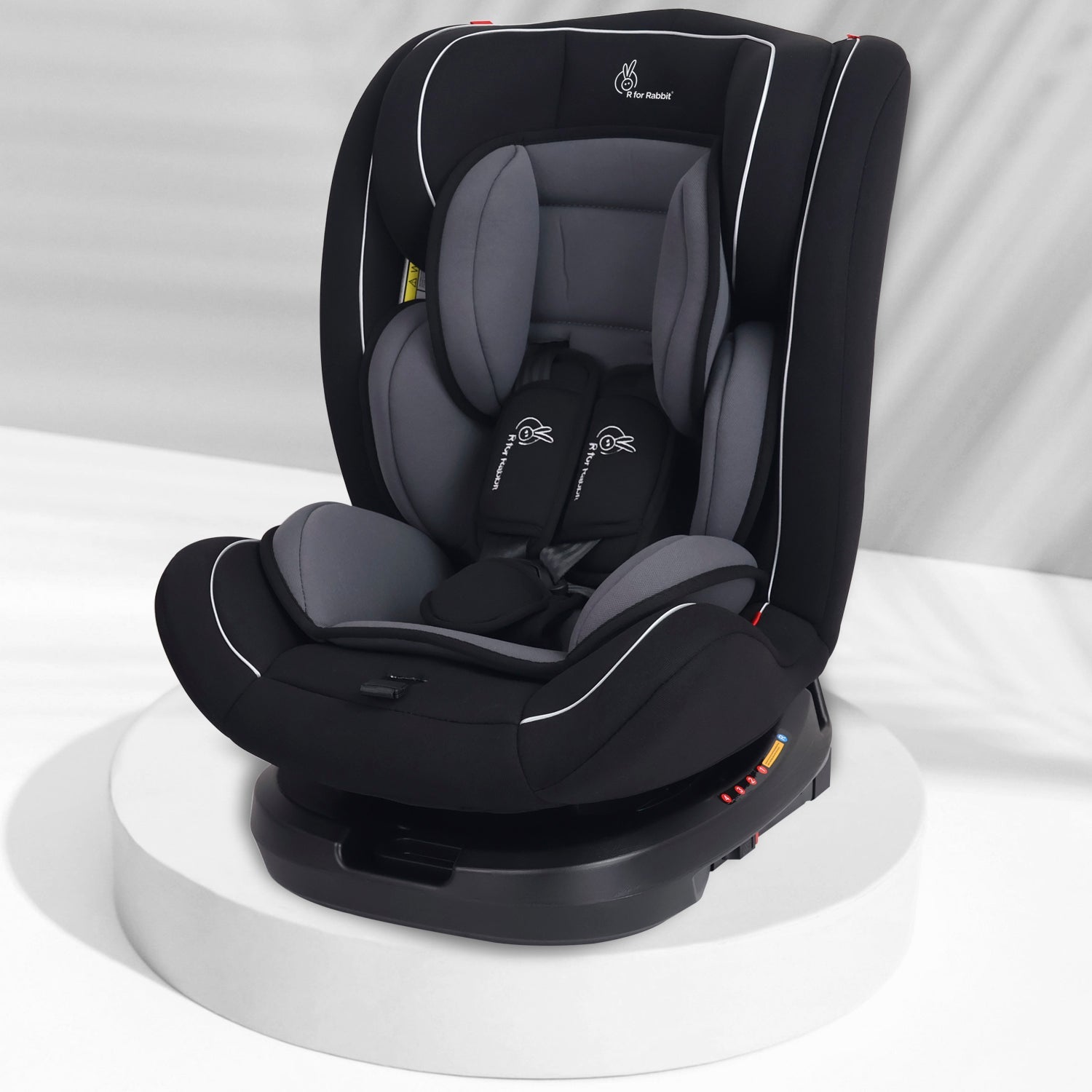 R for Rabbit Jack N Jill Grand Isofix Car Seat Black Grey Baby Gear - Baby Car Safety Seat