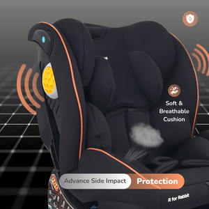 R for Rabbit Jack N Jill NXG Car Seat Pure Black Baby Gear - Baby Car Safety Seat