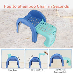 R for Rabbit Jelly Bean 3 In 1 Multi - Functional Kids Chair - Green Blue - Multi functional Chair