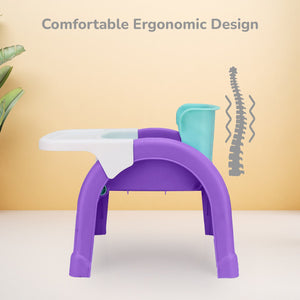 R for Rabbit Jelly Bean 3 In 1 Multi - Functional Kids Chair - Green Purple - Multi functional Chair