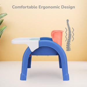 R for Rabbit Jelly Bean 3 In 1 Multi - Functional Kids Chair - Orange Blue - Multi functional Chair