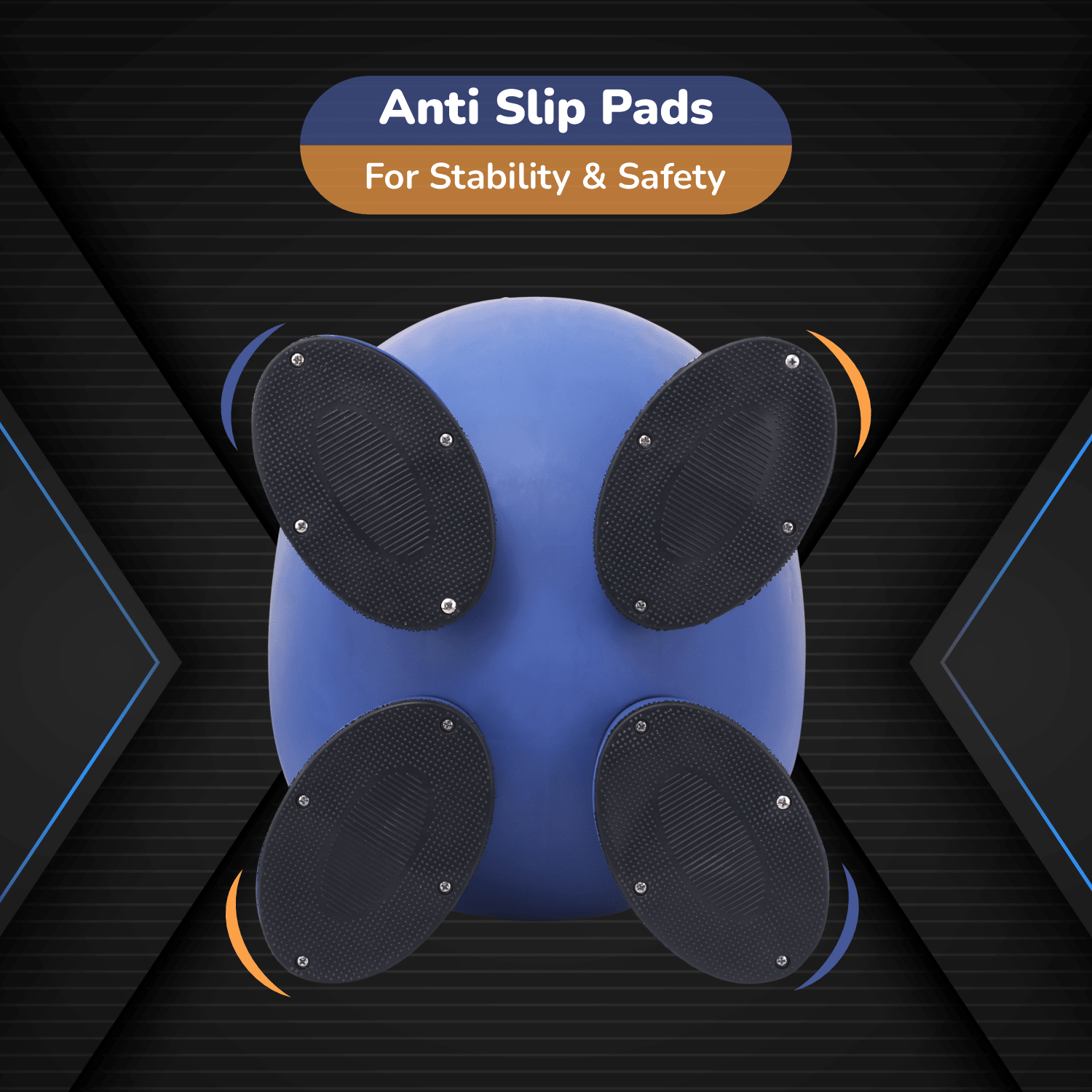 R for Rabbit Jelly Bean Fab Furniture Blue Orange Furniture - Chair