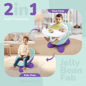 R for Rabbit Jelly Bean Fab Furniture Purple Green Furniture - Chair