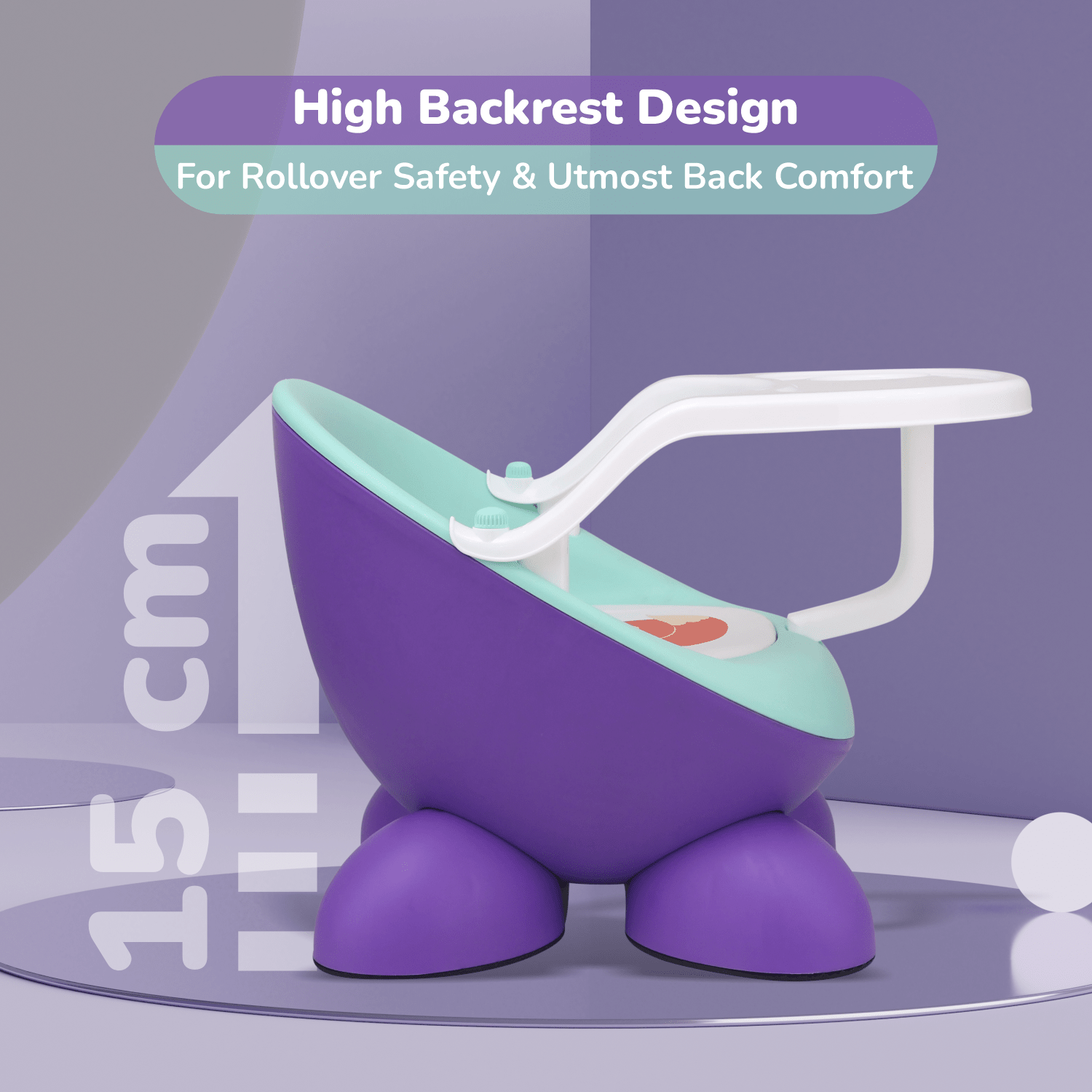 R for Rabbit Jelly Bean Fab Furniture Purple Green Furniture - Chair