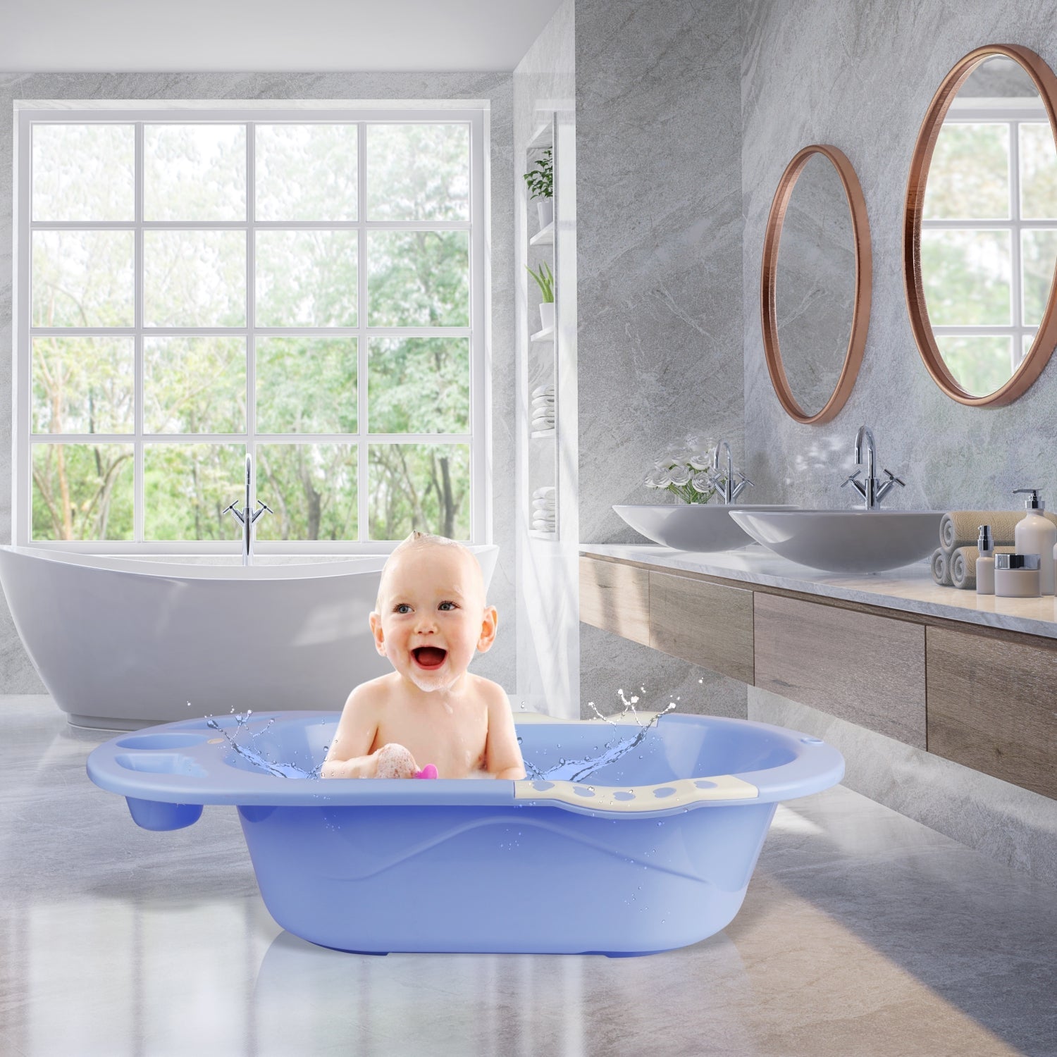 R for Rabbit Kiddie Kingdom Splash - With Sling - Green - Baby Bath Tub