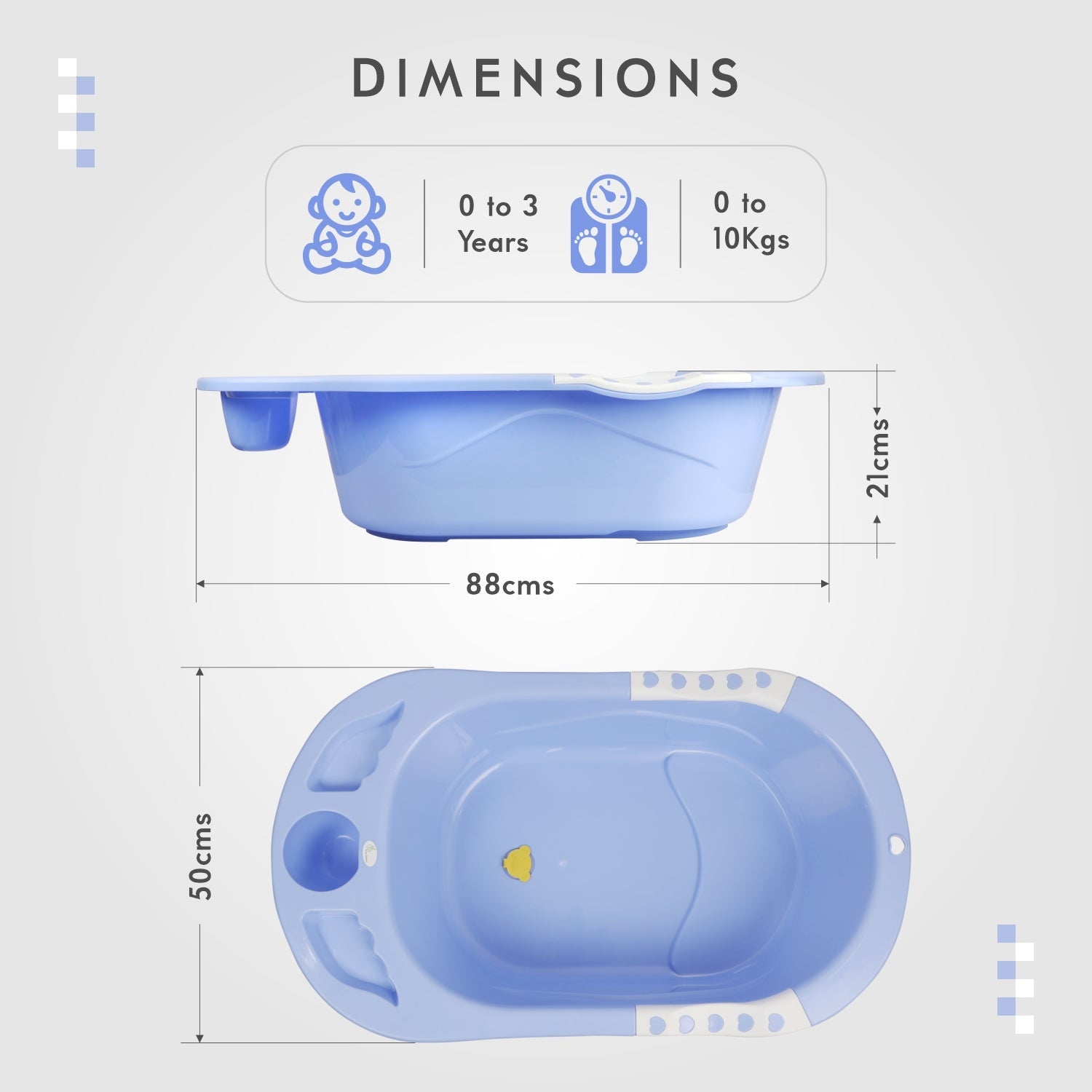 R for Rabbit Kiddie Kingdom Splash - With Sling - Green - Baby Bath Tub