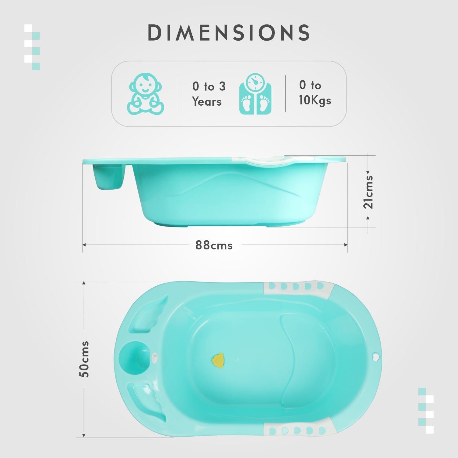 R for Rabbit Kiddie Kingdom Splash - With Sling - Purple - Baby Bath Tub