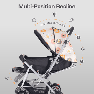 R for Rabbit Kiddie Kingdom Stroller - Black Safari Stroller