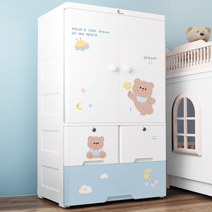 R for Rabbit Kiddo Korner Stellar - Teddy Blue - 65 (L) X 38 (B) X 113 (H) Organiser