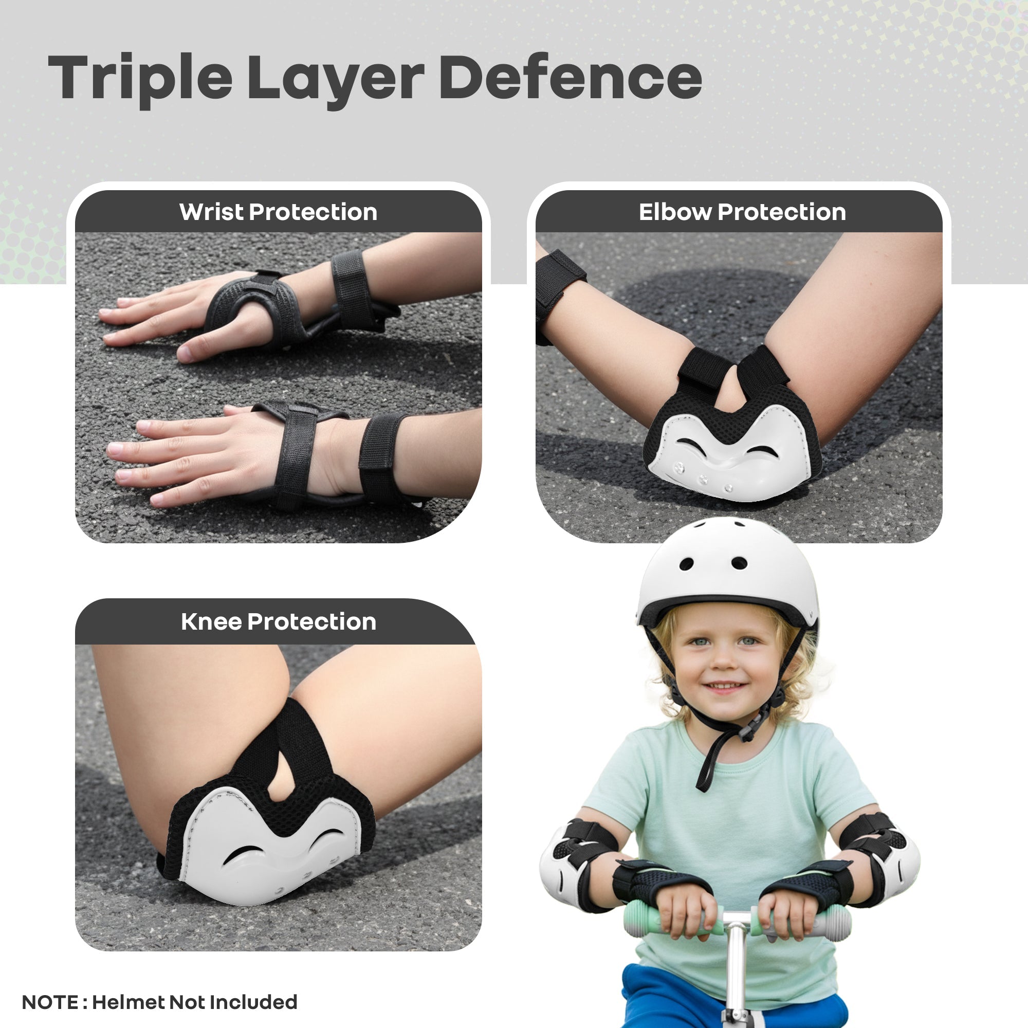 R for Rabbit Kids Knee, Elbow & Wrist Guard Set - Safety