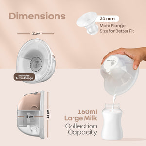 R for Rabbit Lactella Bliss Breast Pump for Moms - Peach - Breast Pump