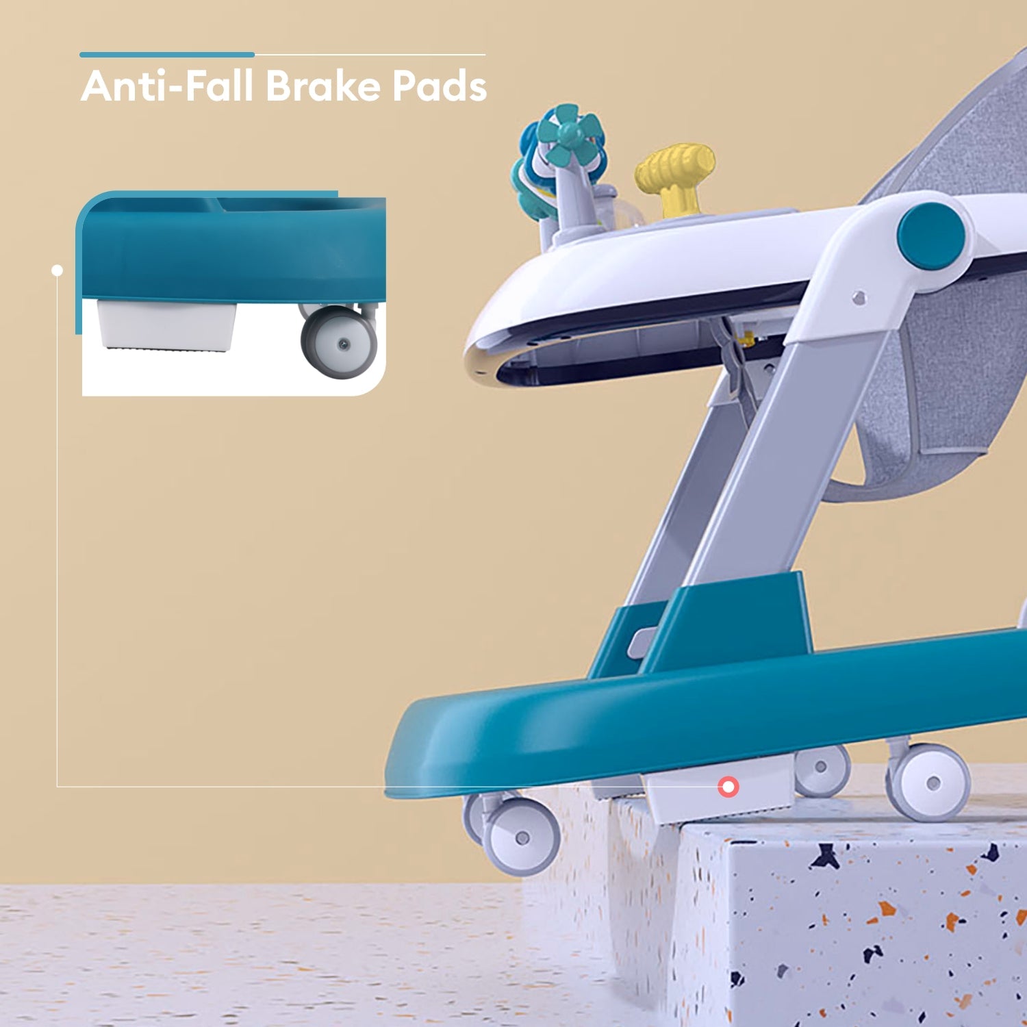 R for Rabbit Little Feet - Blue - Baby Walker