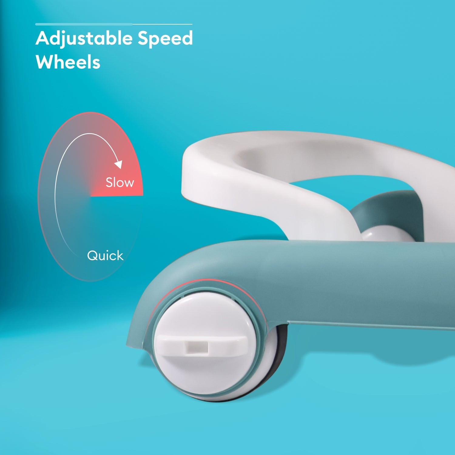 R for Rabbit Little Feet - Green - Baby Walker