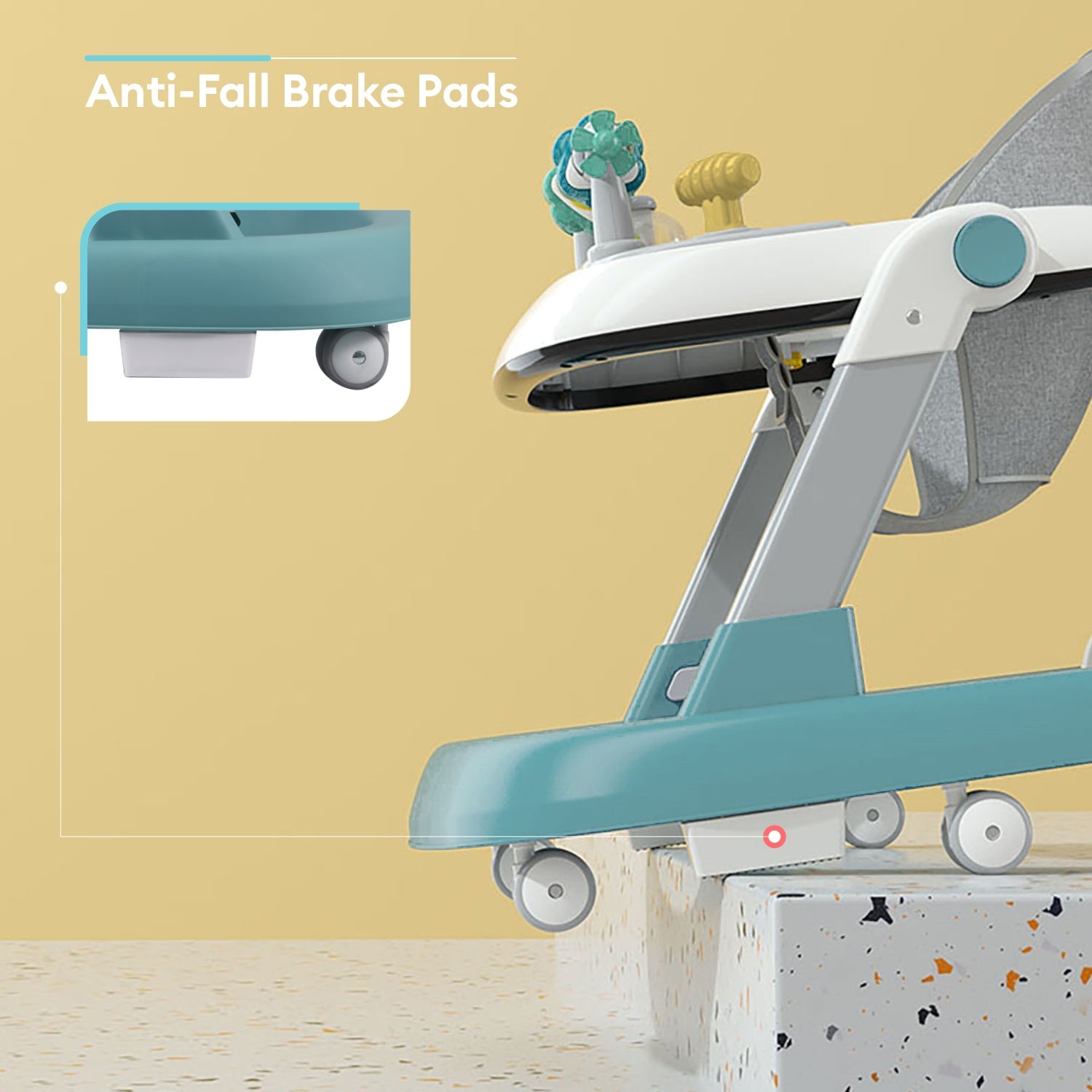 R for Rabbit Little Feet - Green - Baby Walker