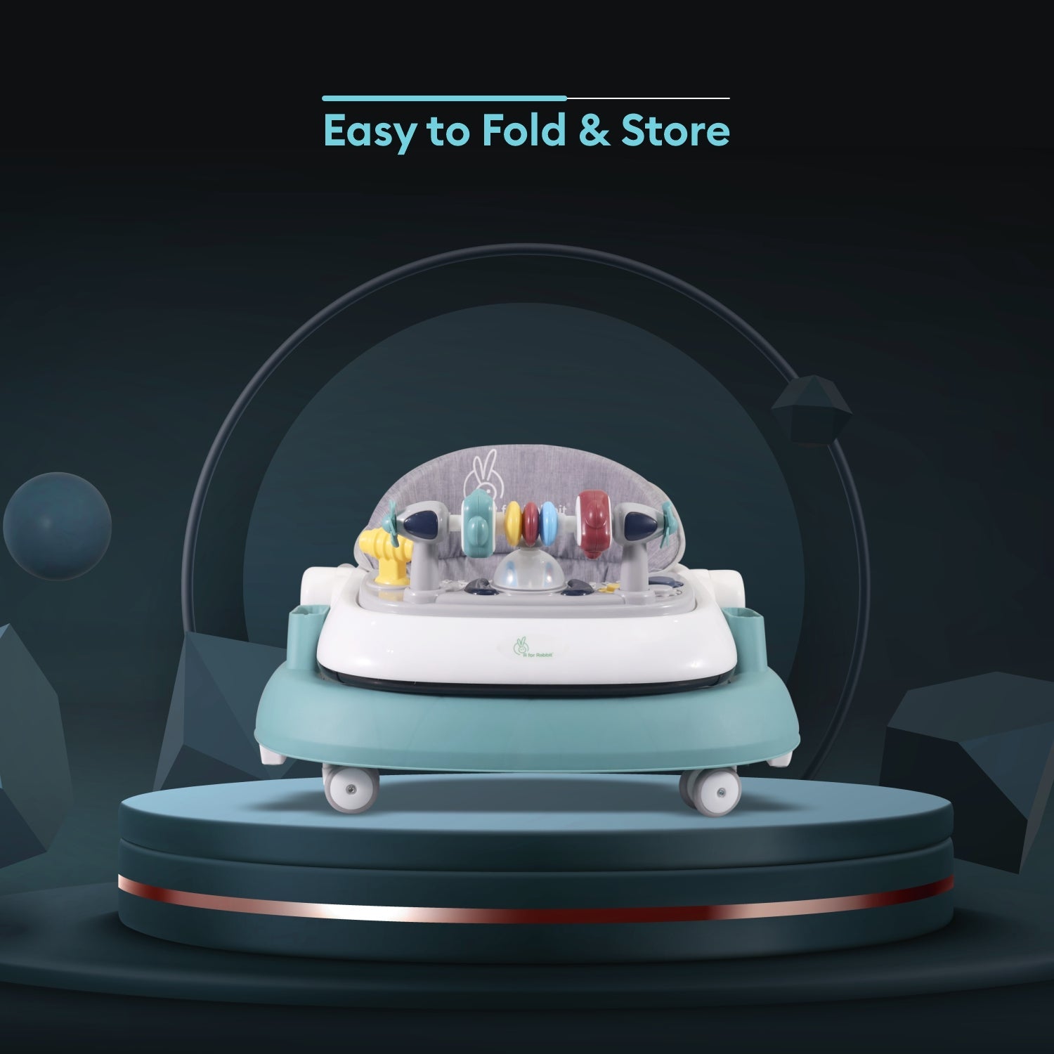 R for Rabbit Little Feet - Green - Baby Walker