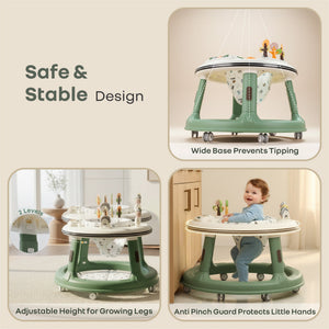 R for Rabbit Little Feet Hopper 2 - in - 1 Baby Walker & Activity Table - Baby Walker
