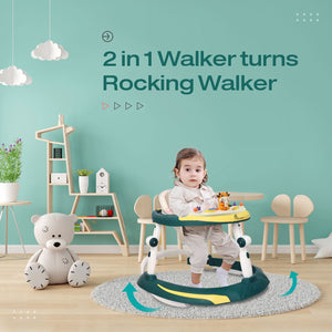 R for Rabbit Little Feet Plus Baby Walker Green Yellow Baby Gear - Baby Walker