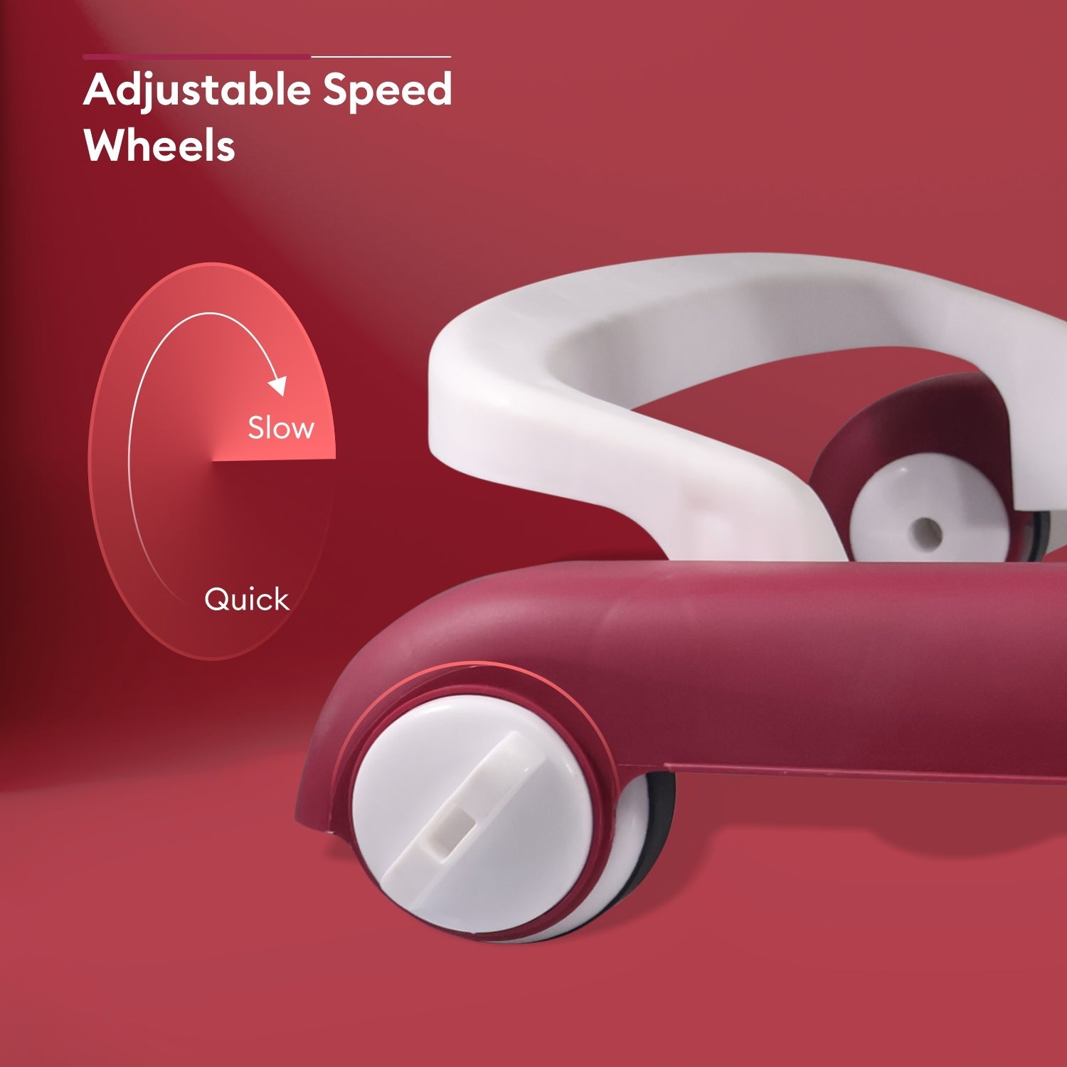 R for Rabbit Little Feet - Red - Baby Walker