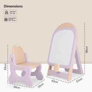 R for Rabbit Little Genius Candy Duo Activity Set - Board & Chair