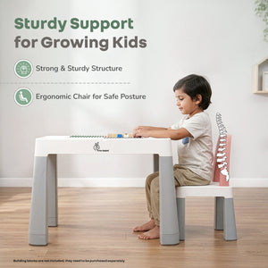 R for Rabbit Little Genius Learner Neo Kids Table & Chair Set (3–7 Years) - Baby Furniture