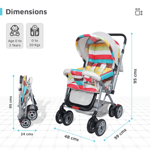 R for Rabbit Lollipop Lite - Rainbow - Baby Stroller & Prams