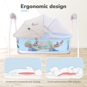 R for Rabbit Lullabies Baby Cradle & Swing - Blue - CDLBB01