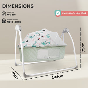 R for Rabbit Lullabies Plus cradle - Sea Green - CDLBPSG04