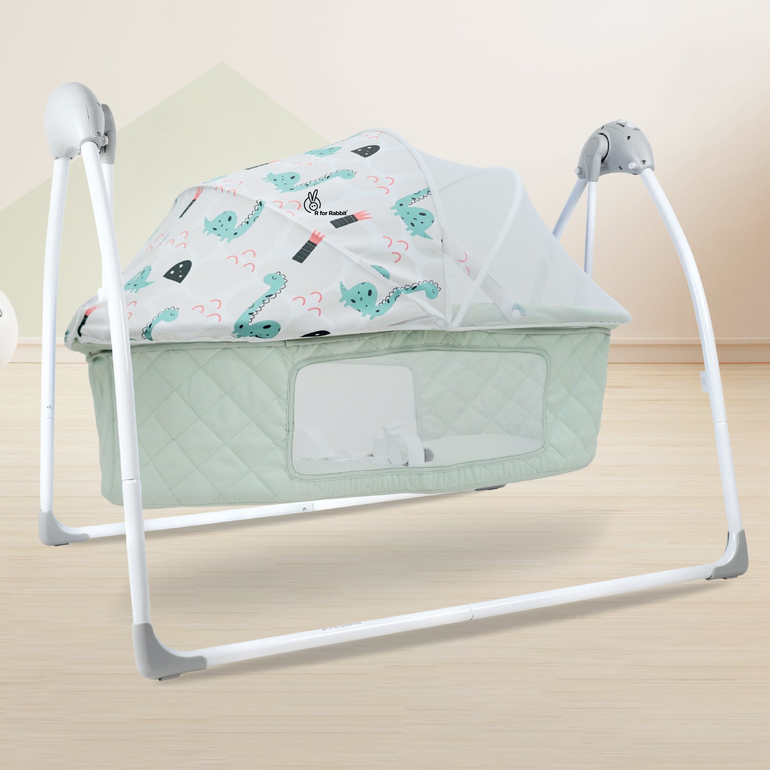 R for Rabbit Lullabies Plus cradle - Sea Green - CDLBPSG04