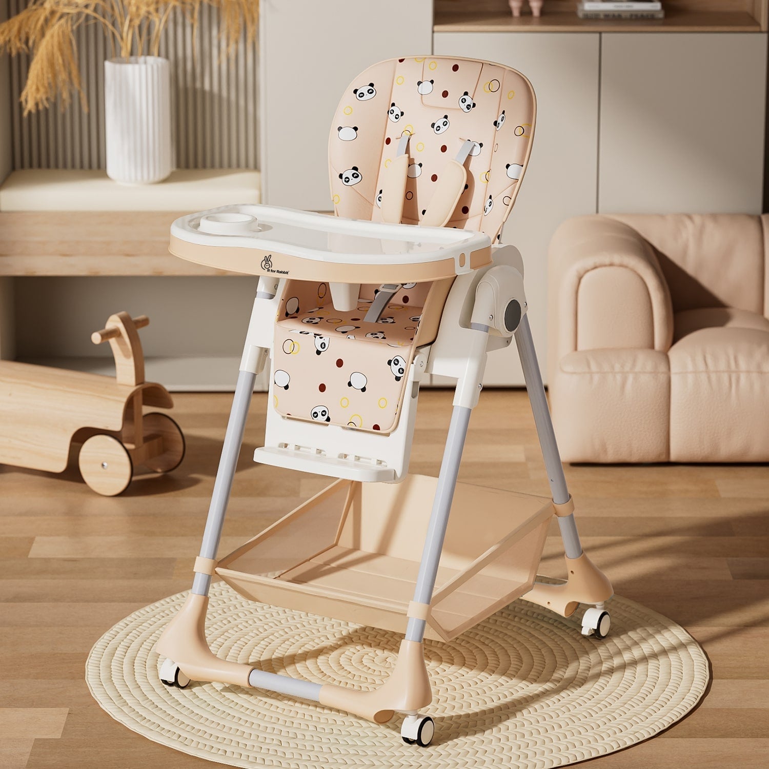R for Rabbit Marshmallow Baby High Chair - Blue - HCMMB01