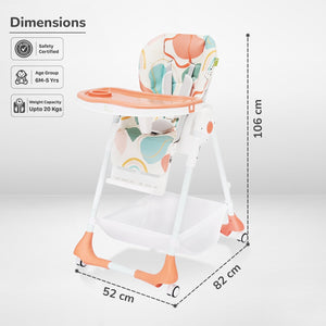 R for Rabbit Marshmallow High chair - HCMMAP3