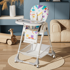 R For Rabbit Marshmallow High Chair Abstract - White - Baby High Chair