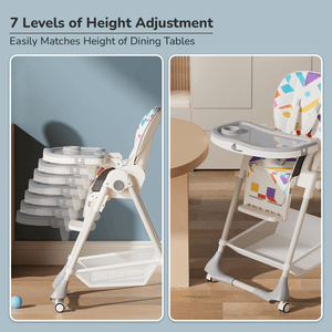 R For Rabbit Marshmallow High Chair Abstract - White - Baby High Chair