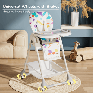 R For Rabbit Marshmallow High Chair Abstract - White - Baby High Chair
