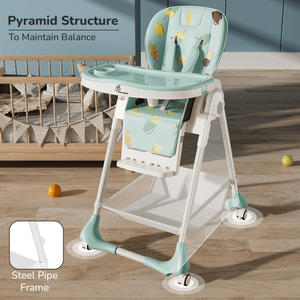 R for Rabbit Marshmallow High Chair - Candy Blue - Baby High Chair