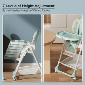 R for Rabbit Marshmallow High Chair - Candy Blue - Baby High Chair