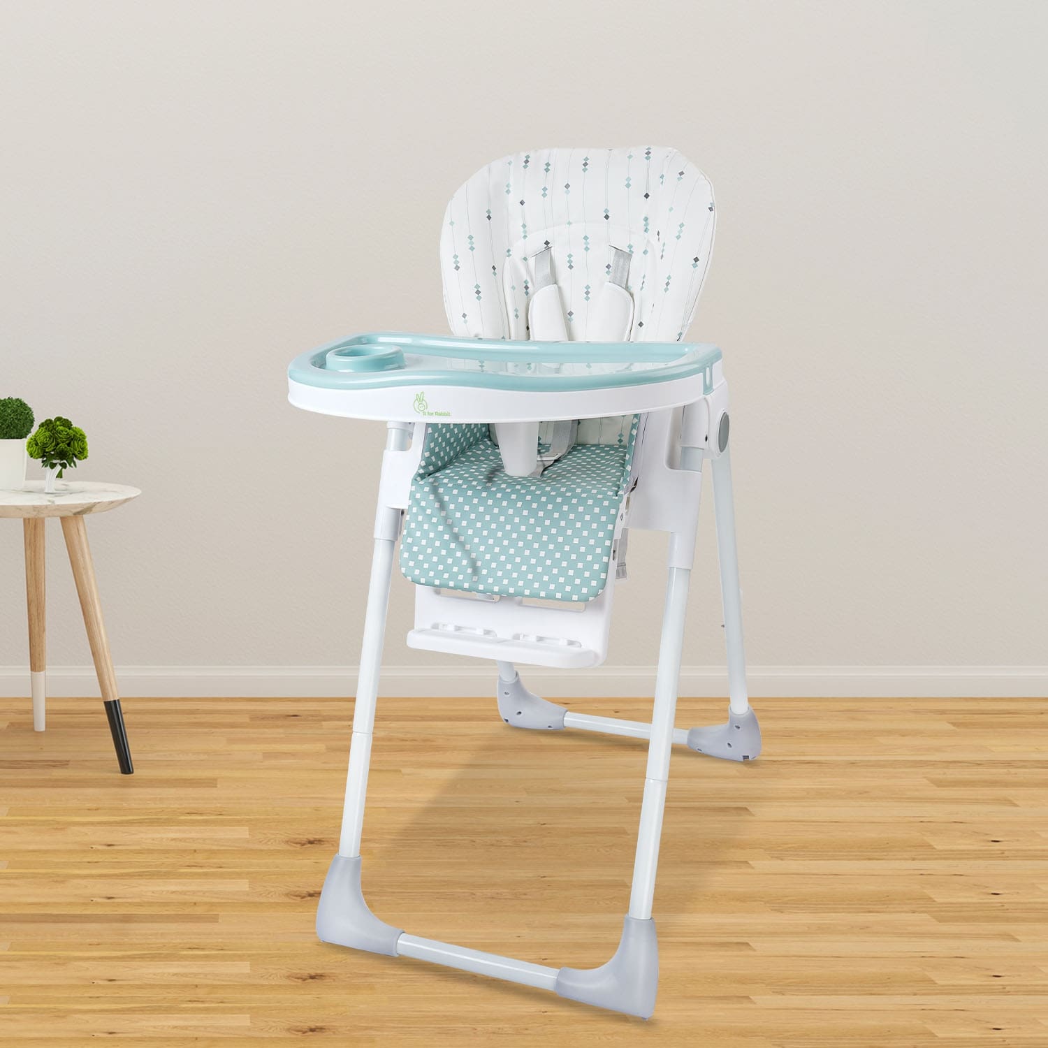 R for Rabbit Marshmallow Lite High Chair - Blue - HCMMLB2
