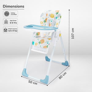 R for Rabbit Marshmallow Lite High chair - Yellow - HCMMLAP3