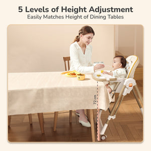 R for Rabbit Marshmallow Smart High Chair - Abstract Beige - HCMMSAB4