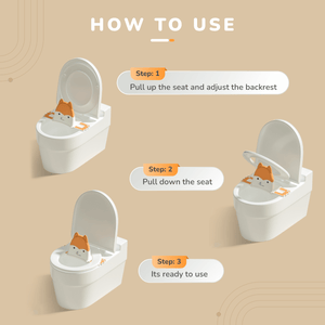 R for Rabbit Minimo fuzzy - Orange - 38 X 11 X 18.5 cm Potty Seat