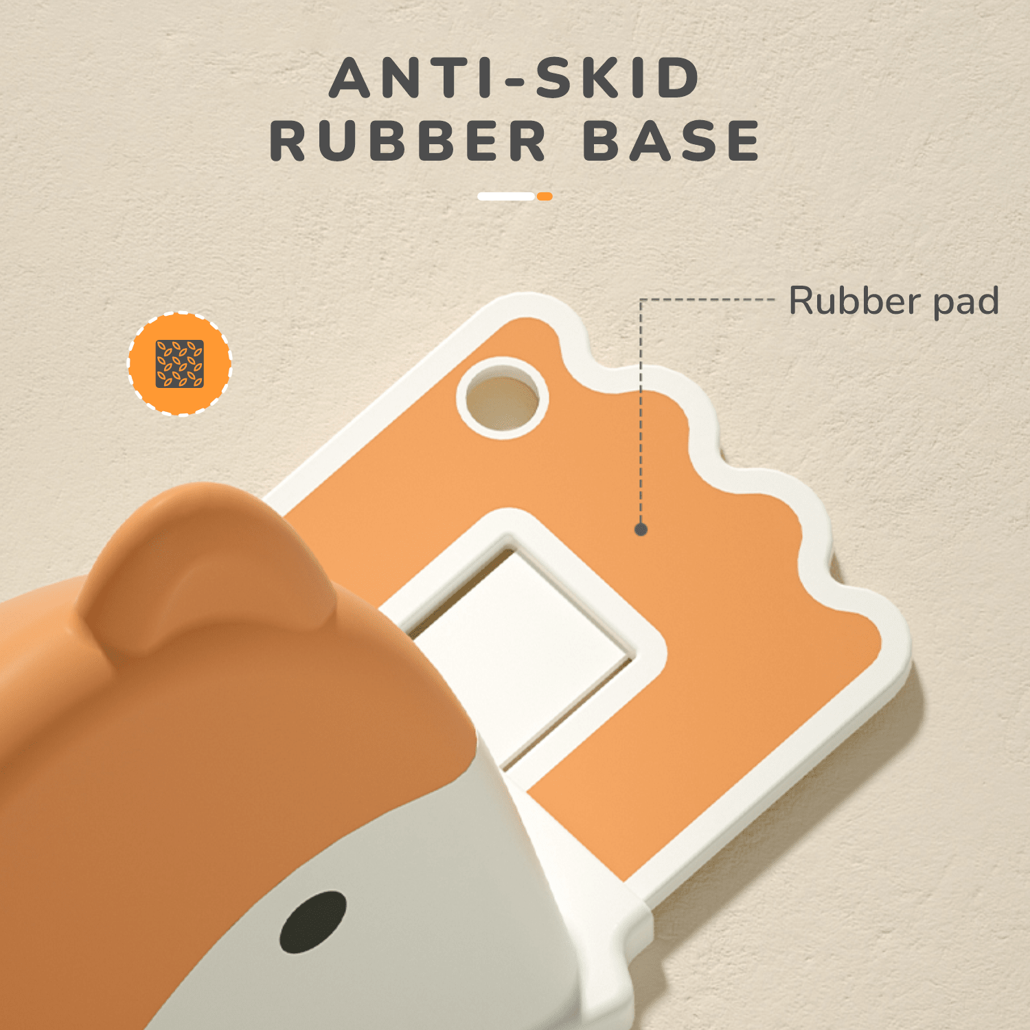 R for Rabbit Minimo fuzzy - Orange - 38 X 11 X 18.5 cm Potty Seat