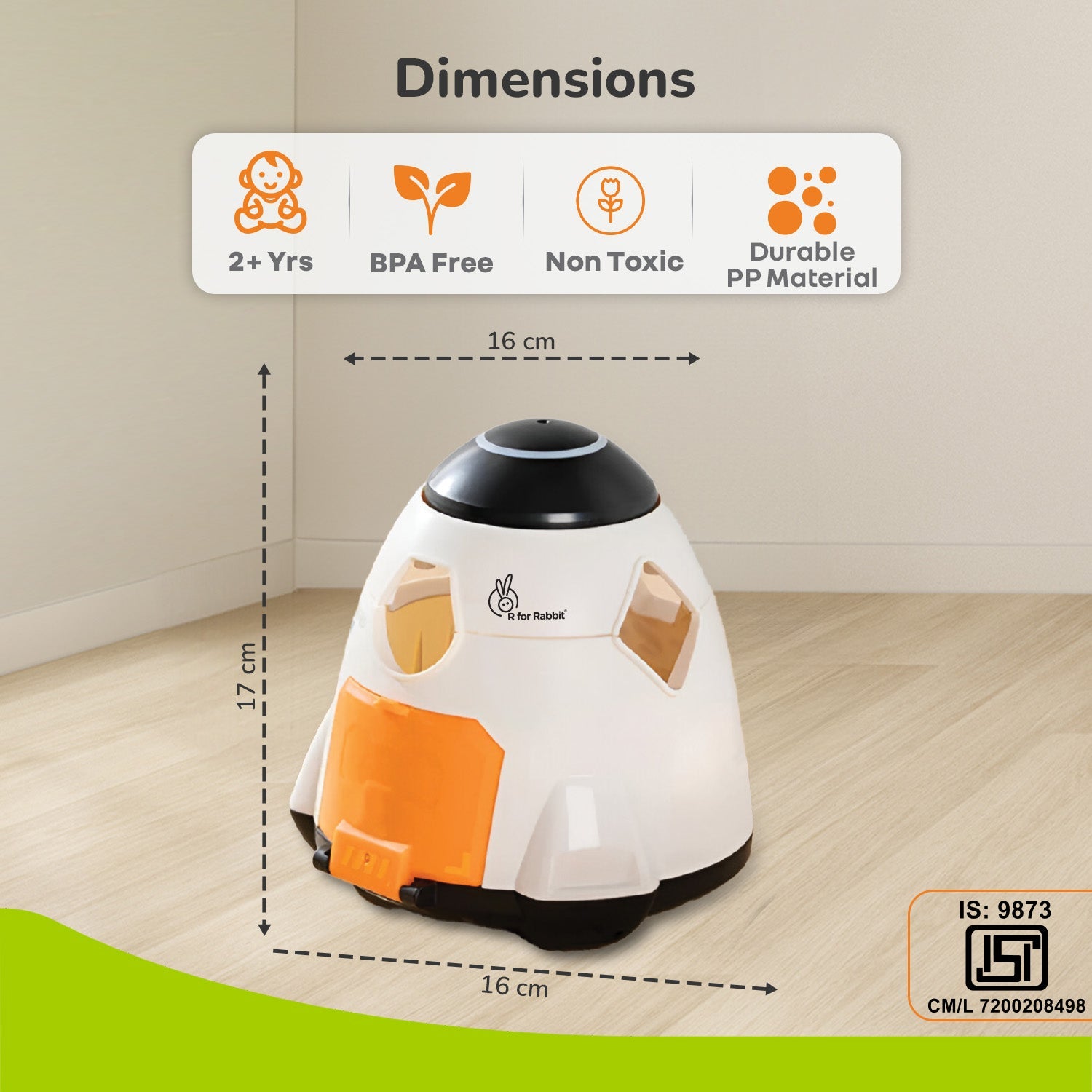 R for Rabbit Orapple Astro - Small Learning and Educational Toys