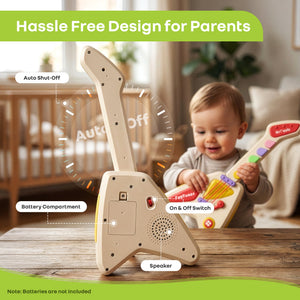 R for Rabbit Orapple Funtunes Musical Guitar Toy (12+ Months) - Musical Toys