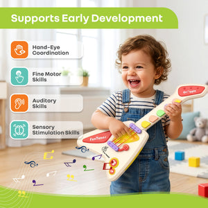 R for Rabbit Orapple Funtunes Musical Guitar Toy (12+ Months) - Musical Toys