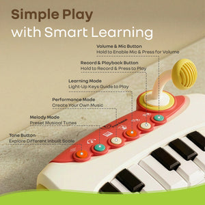 R for Rabbit Orapple Funtunes Piano Toy (12+ Months) - Musical Toys