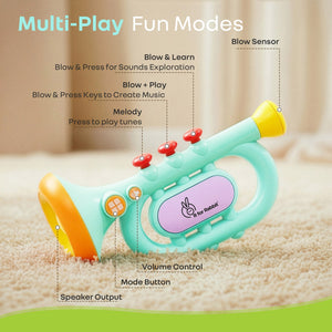 R for Rabbit Orapple Funtunes Trumpet – BIS Certified Musical Toy - Musical Toys